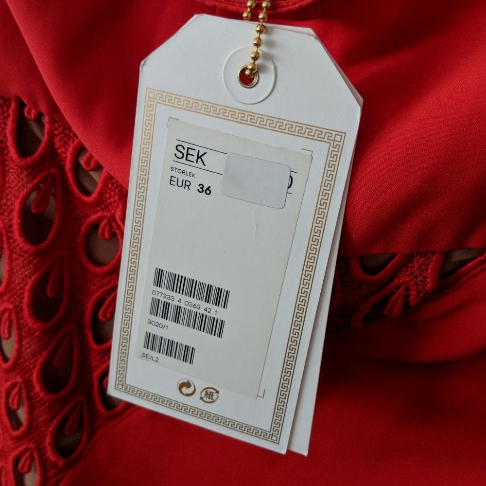 Versace for H&M red mini dress